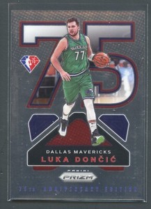Prizm Luka Doncic NBA 75th Anniversary Logo #12 2021-22 Panini Mavericks SP