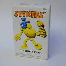 Stikfas AFK33R Yellow Mechana Segmented Robot with Blue Bear (2004) Discontinued
