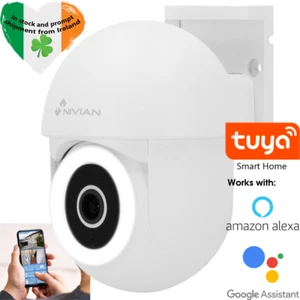 Smart Home WiFi wireless 3MP CCTV security Camera PT Auto Tracking night colour - Imagen 1 de 10