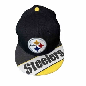 Pittsburgh Steelers Hat New Era 59FIFTY Cap spellout NFL Football - Picture 1 of 7