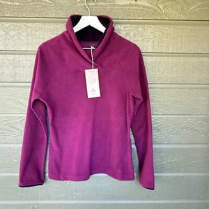 Prana Fleece Twisted Pullover Iris Magenta Womens Medium NWT - Picture 1 of 12