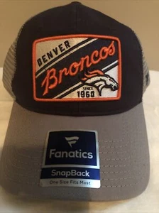Denver Broncos NFL Pro Line by Fanatics SnapBack Hat Cap Navy - Picture 1 of 8