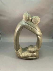 Love Kiss Embrace Stone Carved Statue Sculpture Approx. 7"-8" - Picture 1 of 7