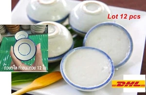 12 x Keramik Khanom Thuai Talai Dessertschale Thai Kokosmilch Pudding Kuchen Mult - Bild 1 von 12