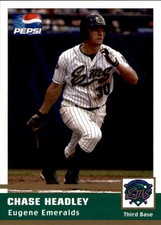 2005 Eugene Emeralds Grandstand #11 Chase Headley Fountain Colorado CO Card