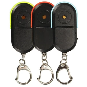 Wireless Anti-Lost Alarm Key Finder Locator Keychain Whistle Sound LED Light - Picture 1 of 14