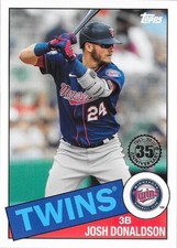 2020 Topps Update 35th Ann. Insert #85TB-2 Josh Donaldson - Minnesota Twins