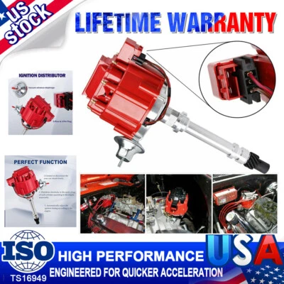 HEI Distributor For V8 Chevrolet 283 305 307 327 350 400 396 427 454 SBC BBC NEW - Image 1 of 4