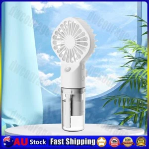 Handheld Water Cooling Fan Low Noise Portable Humidifier Mist Cooler Summer Gift - Picture 1 of 21
