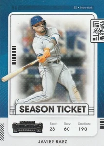 2021 Panini Contenders Season Ticket Javier Baez #62 - Picture 1 of 2