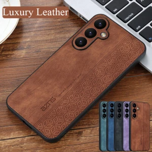Case For Samsung Galaxy S25 S24 Ultra Plus S23 FE S22 Shockproof Leather Cover - Picture 1 of 17