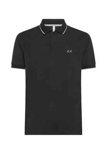 SUN68 POLO A34113 SMALL STRIPES ON COLLAR S/S NERO ESTATE 2024 70 € SHIRT MAN - Foto 1 di 1