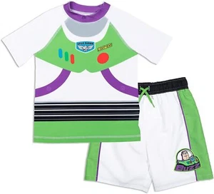 Disney Toy Story☆Toddler & Little Boys' Buzz Rash Guard & Swim Trunks Set ☆ 2T-6 - Picture 1 of 5