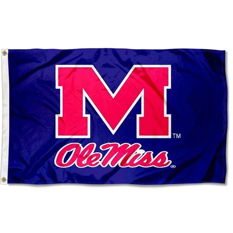 Mississippi Ole Miss Rebels 3' x 5' Flag - Royal Cover