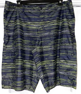 Ocean Current Mens Cargo Board Shorts Navy/Green. Size 40. EUC - Picture 1 of 6