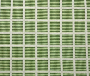 BALLARD DESIGN HAMILTON GREEN InsideOut® CHECK STRIPES FABRIC BY THE YARD 55"W - Picture 1 of 6