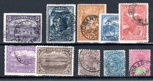 Australia - Tasmania 1899-1909 selection between SG 231 and 257 FU CDS - Picture 1 of 1