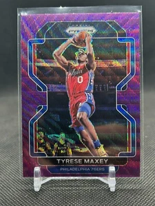 2021-22 Panini Prizm - Tyrese Maxey #28 Purple Wave Prizm - Bild 1 von 2