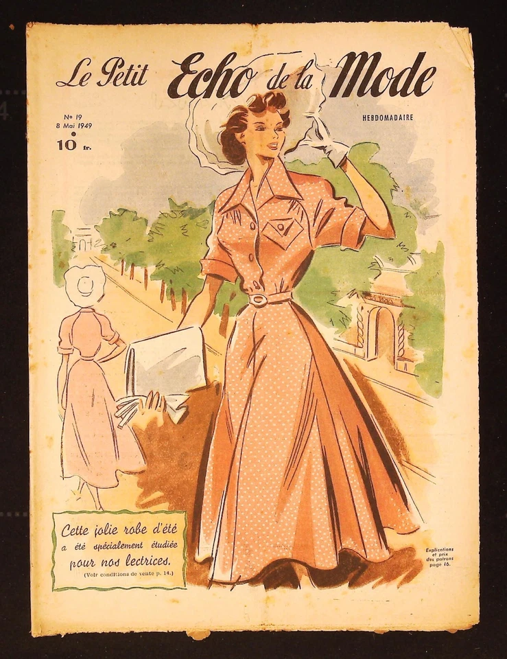 Le Petit Echo de la Mode année 1949, Ancien magazine Français N°19 - Photo 1/1