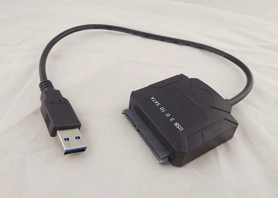 USB 3.0 Male To SATA 22Pin Adapter Converter Cable 2.5" 3.5" HDD Hard Drive Disk - Image 1 of 4