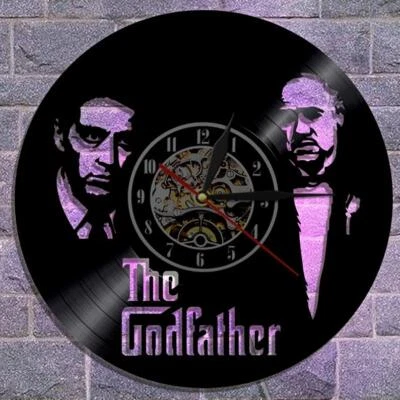 El Padrino Luz LED Control Remoto Vinilo Disco LP Reloj de Pared Decoración Arte 40 Foto 1 de 4
