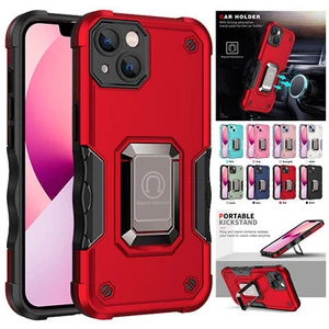 For Apple iPhone 11 14 Pro Max 14 Plus New Magnetic Shockproof Stand Case Cover - Picture 1 of 25