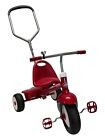 Radio Flyer Deluxe Steer and Stroll Kids Outdoor Recreation Bike Tricycle, Red