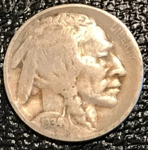 FINE DETAILS 1934 D BUFFALO NICKEL COIN-OLD US COIN-JUN850 - Picture 1 of 2