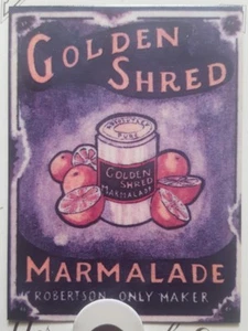 GOLDEN SHRED MARMALADE toffee metal enameled fridge magnet handmade NEW NIP - Picture 1 of 3