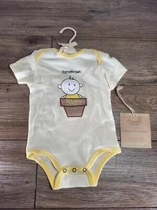 NWT Baby Unisex Size 3-6 Months Organic Cotton Body Suit Yellow Under the Canopy - Picture 1 of 2