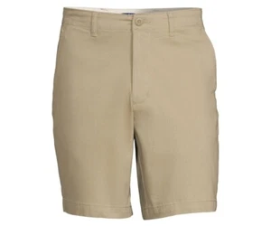 Pantalones Cortos Por encima de la Rodilla George Para Hombre Talla 44 Beige Frente Plano Cremallera Mosca Tiro Medio Nuevos - Imagen 1 de 5