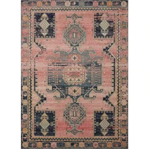 Loloi Ii Area Rugs 0.44"X90"X27" Jocelyn Rose/Rose Transitional Pile Runner Rug - Picture 1 of 12