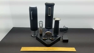 Rabbit El. Wine Bottle Corkscrew Opener Charging Base, Black, extra opener. - Picture 1 of 10