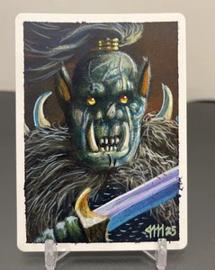 Orc General MTG The Dark Artist Proof Jesper Myrfors Original Painted Back - Picture 1 of 2