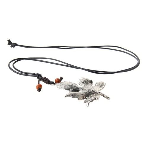 VETEMENTS Collana foglia d'acero retrò accessori catena maglione