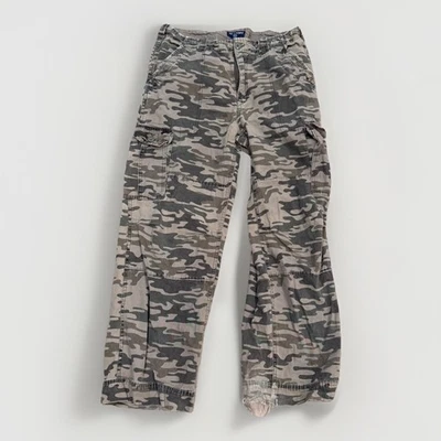 Steve & Barry’s Men’s 38x32 Camo Cargo Pants Military Utility Distressed Hem - Image 1 of 4