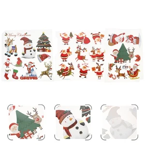 3 Sheets Baby Iron On Transfer Patches Set Christmas Theme Clothes Sticker - Picture 1 of 12