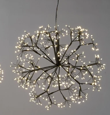 LED Deko Kugel mit Funkeleffekt D. 40cm schwarz mit 480 LEDs Formano W25 - Bild 1 von 3