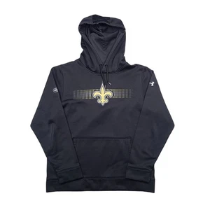 Under Armour New Orleans Saints Combine Authentic Hoodie Cold Gear Men's Large - Picture 1 of 11