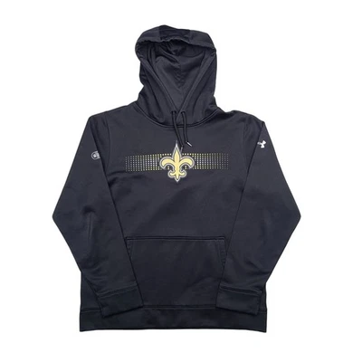 Under Armour New Orleans Saints Combine Auténtica Sudadera con Capucha Cold Gear Para Hombre Grande  Foto 1 de 4