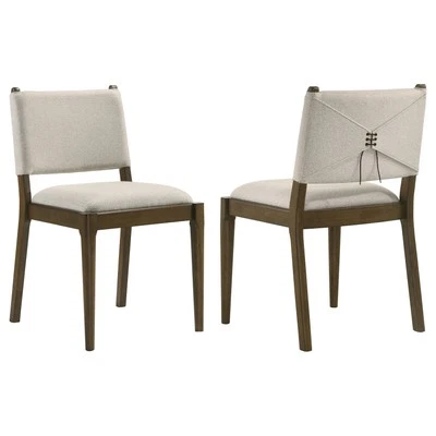 Coaster Ottowa Upholstered Dining Side Chair Brown (Set of 2) - 193662 - Image 1 of 4