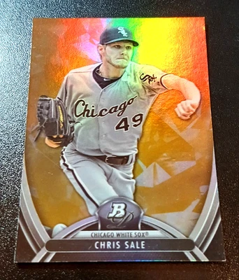 2013 BOWMAN PLATINUM GOLD #97 - CHRIS SALE - CHICAGO WHITE SOX CARD - Image 1 of 2