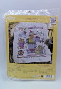 Bucilla Animal Circus Crib Cover Stamped Cross Stitch Kit NEW SEALED #45605 2010 - Picture 1 of 3