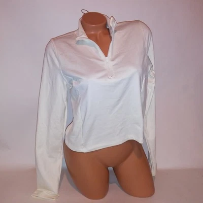 Victoria Secret розовый пуловер верхний кремовый слоновой кости Athletic карманы флис с подкладкой новый - Изображение 1 из 4