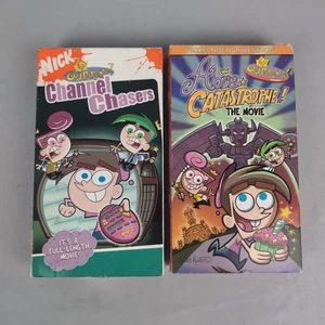Fairly Odd Parents VHS Channel Chasers & Abra Catastrophy 2003 2004 Nickelodeon - Picture 1 of 6