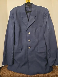 42 x L US Air Force USAF Enlisted Male Herren Dress Blue Service Jacke Mantel - Bild 1 von 4