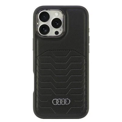 Audi Synthetic Leather Hardcase with MagSafe for iPhone 16 Pro Max 6.9" Black - Image 1 of 4