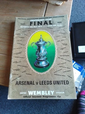 VINTAGE FOOTBALL PROGRAMME ARSENAL v LEEDS UNITED FA CUP FINAL 6th MAY 1972 (28) - Image 1 of 4