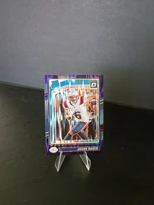 PANINI DONRUSS OPTIC JAVON BAKER 2024 CLASIFICACIÓN NOVATO PÚRPURA SHOCK PRIZM - Imagen 1 de 2