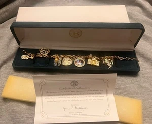 Bradford Exchange The Elvis Showstopper Crystal Charm Bracelet Collectors - Picture 1 of 10
